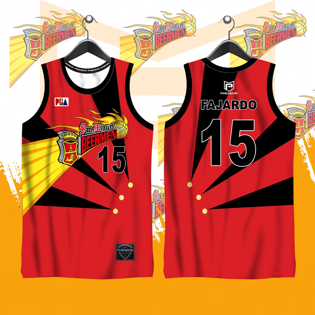 PBA SAN MIGUEL BEERMEN JERSEY SANDO 2022 Full Sublimation 3D Vest Summer Jersey Fanwear Shopee Philippines