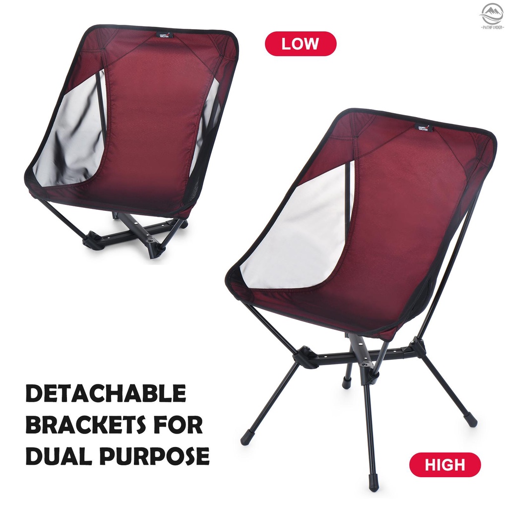 Pathfinder Camping Chair Portable Folding Chair Backpacking Chair with Storage Bag for Outdoor
