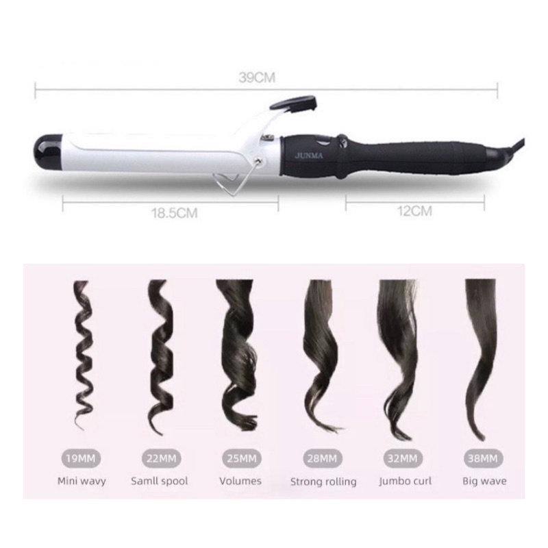 Hair curler Ceramic Curling Iron curling wand Shopee Philippines