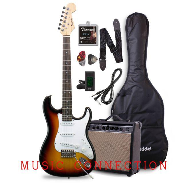 COMPLETE PACKAGE Thomson Stratocaster Electric Guitar | Shopee Philippines