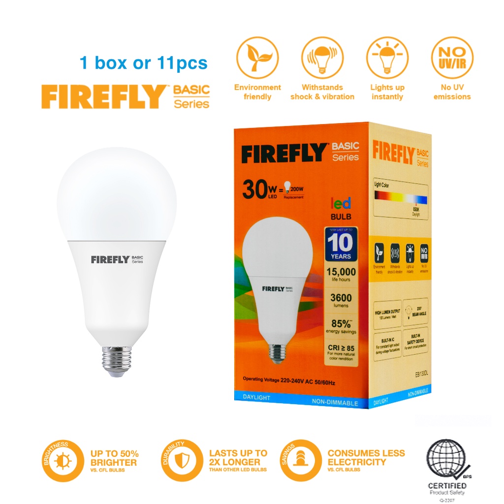 1 box or 12pcs 30W Daylight Firefly Basic Series Light Emitting Diode ...