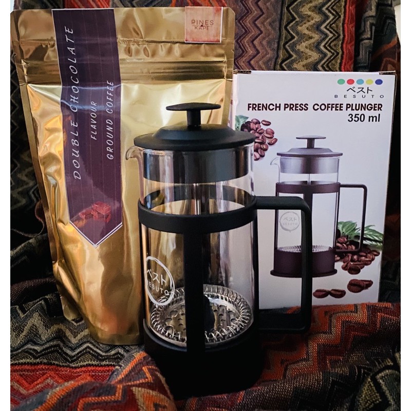 Cordillera Double Chocolate Flavored Ground Coffee + Besuto French