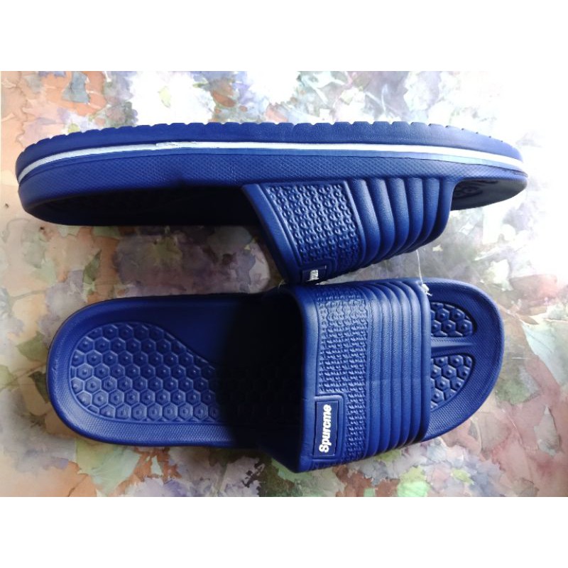 Supreme store slippers blue