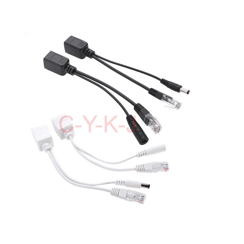 2PCS Power adapter Over Ethernet Passive PoE Injector and Splitter Kit ...