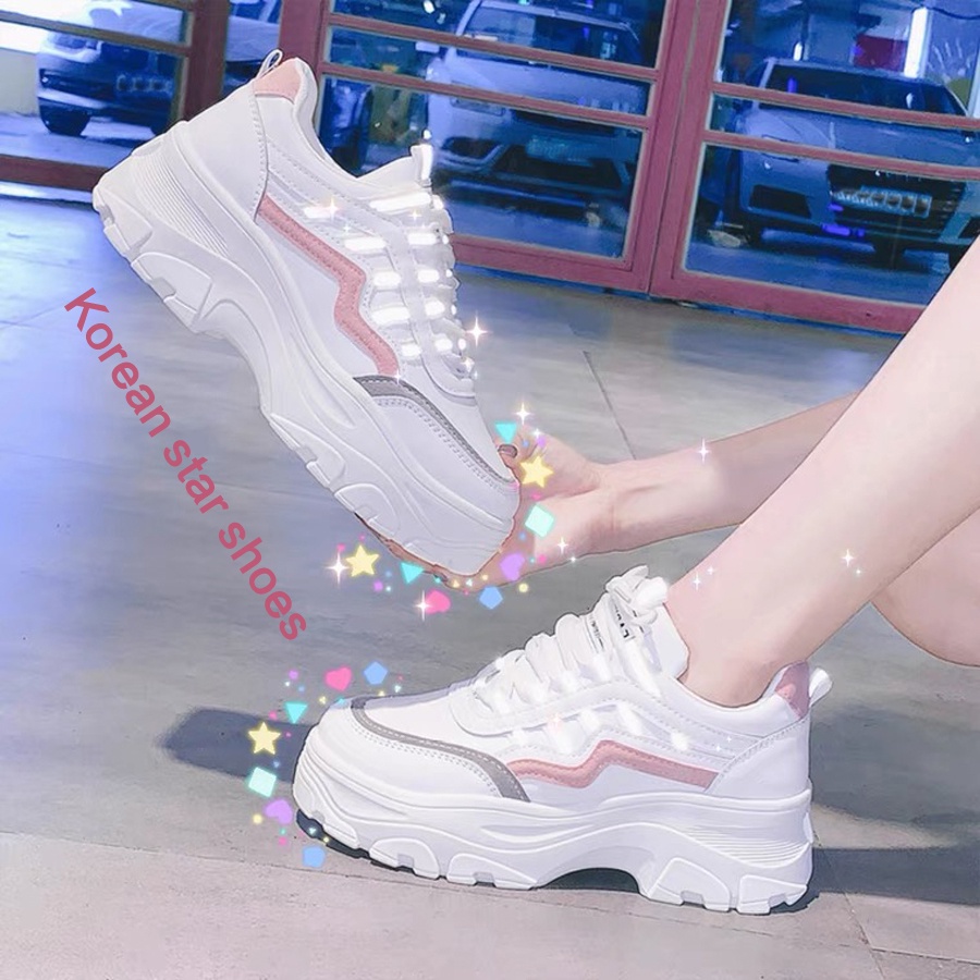thick-soled white single shoes, net red sneakers, women's shoes ...