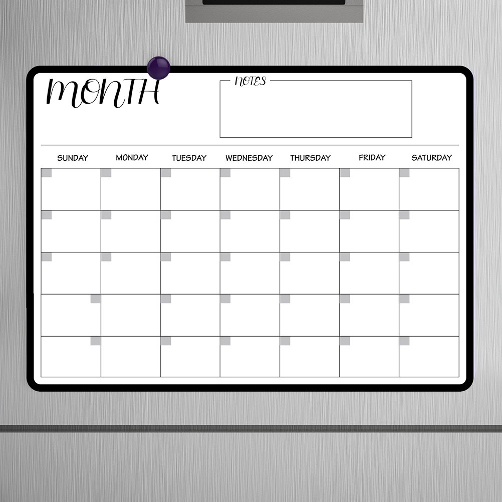 [READY STOCK] Magnetic Fridge Calendar Schedule Tile Planner Board for ...