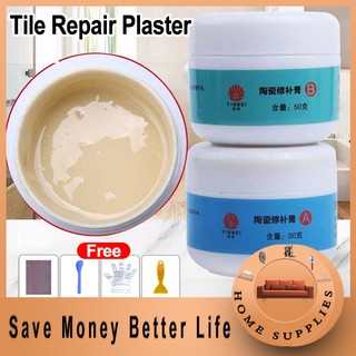 Tile Repair Paste Kit Bathroom Tub Repair Fiberglass Porcelain Ceramic