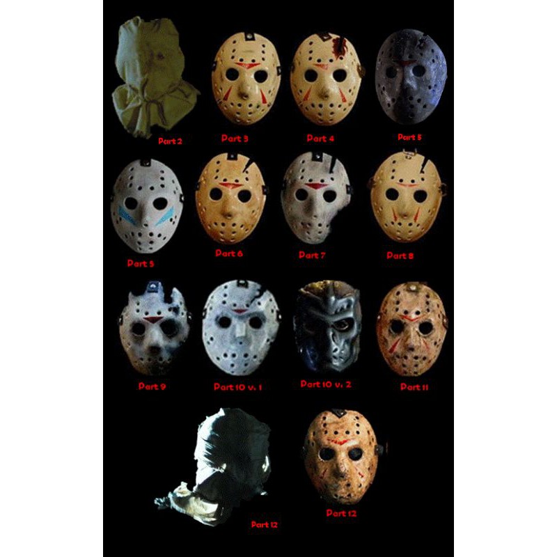 [High Quality] Jason Vorhees Mask Hockey Mask Joker Pennywise Topeng ...