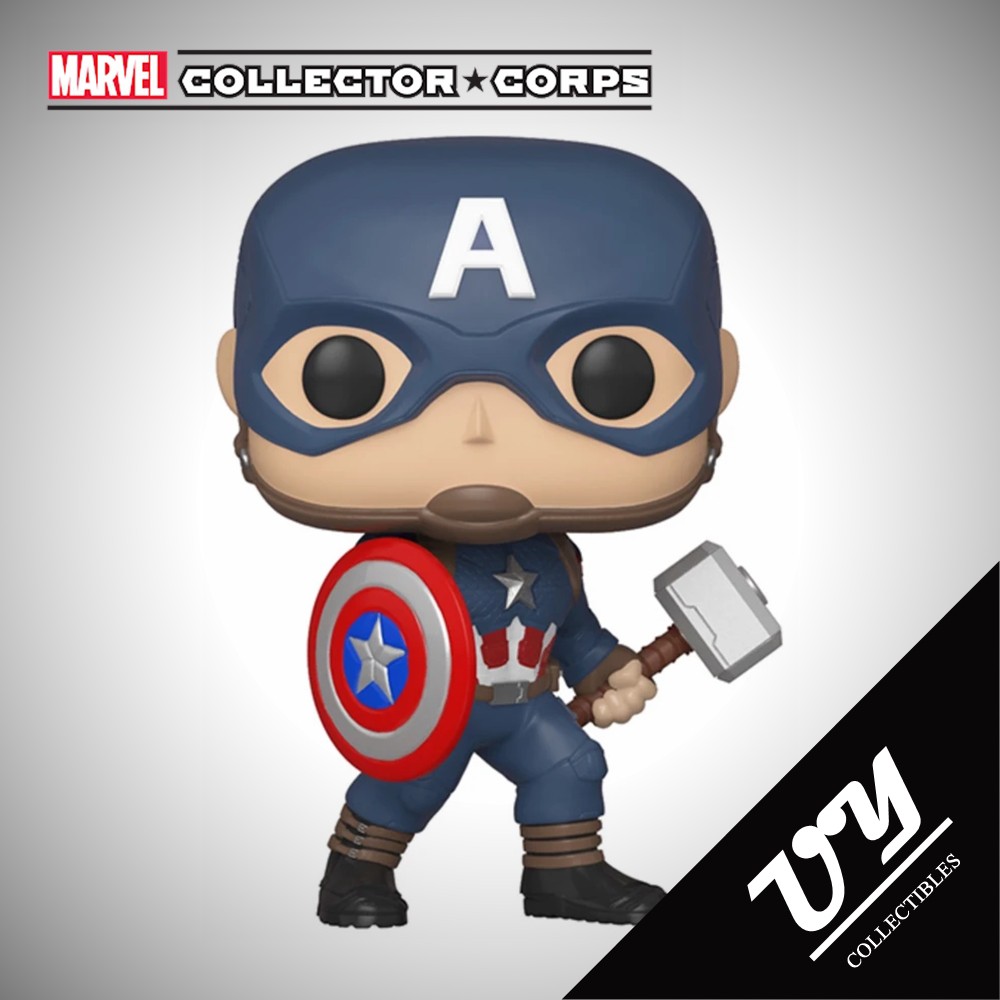 Funko pop captain on sale america mjolnir