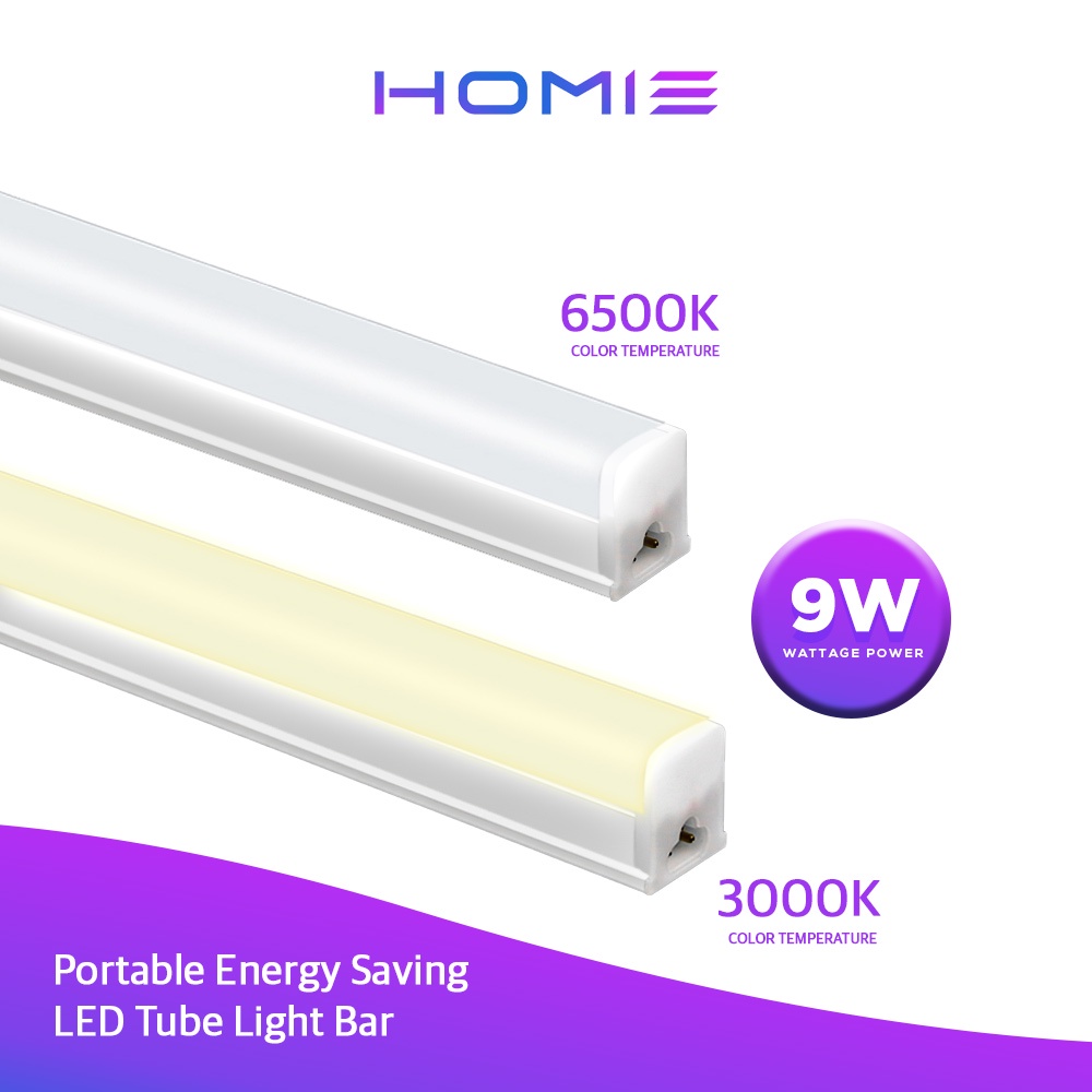 Brightech T81 9W 6500K T82 9W 3000K Portable Energy Saving LED Tube Light Bar Shopee Philippines