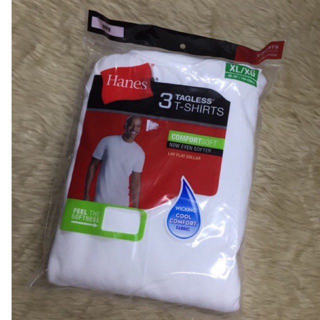 Hanes Original White T-Shirt Tagless ComfortSoft