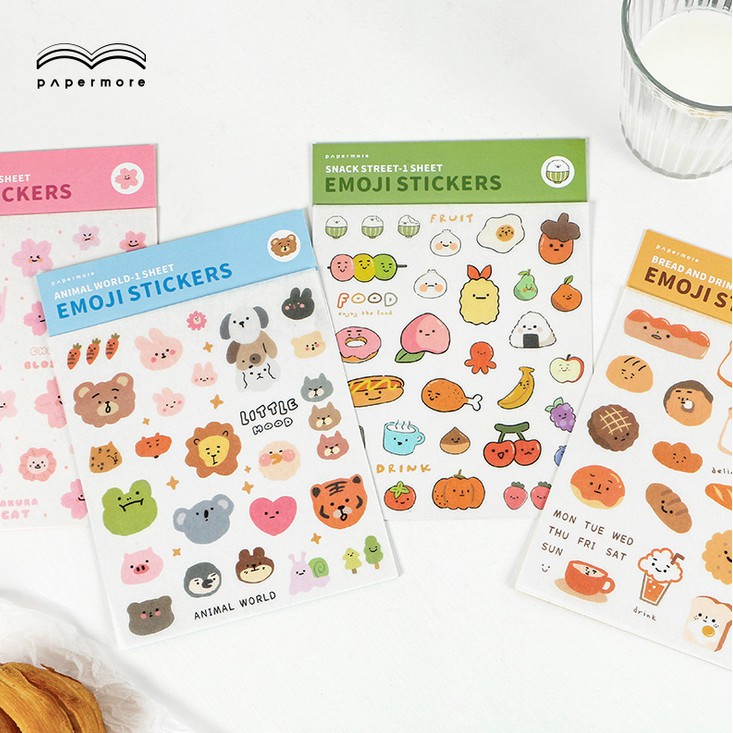 Japanese Paper Sticker Emoji Package Series Creative Hand Account ...