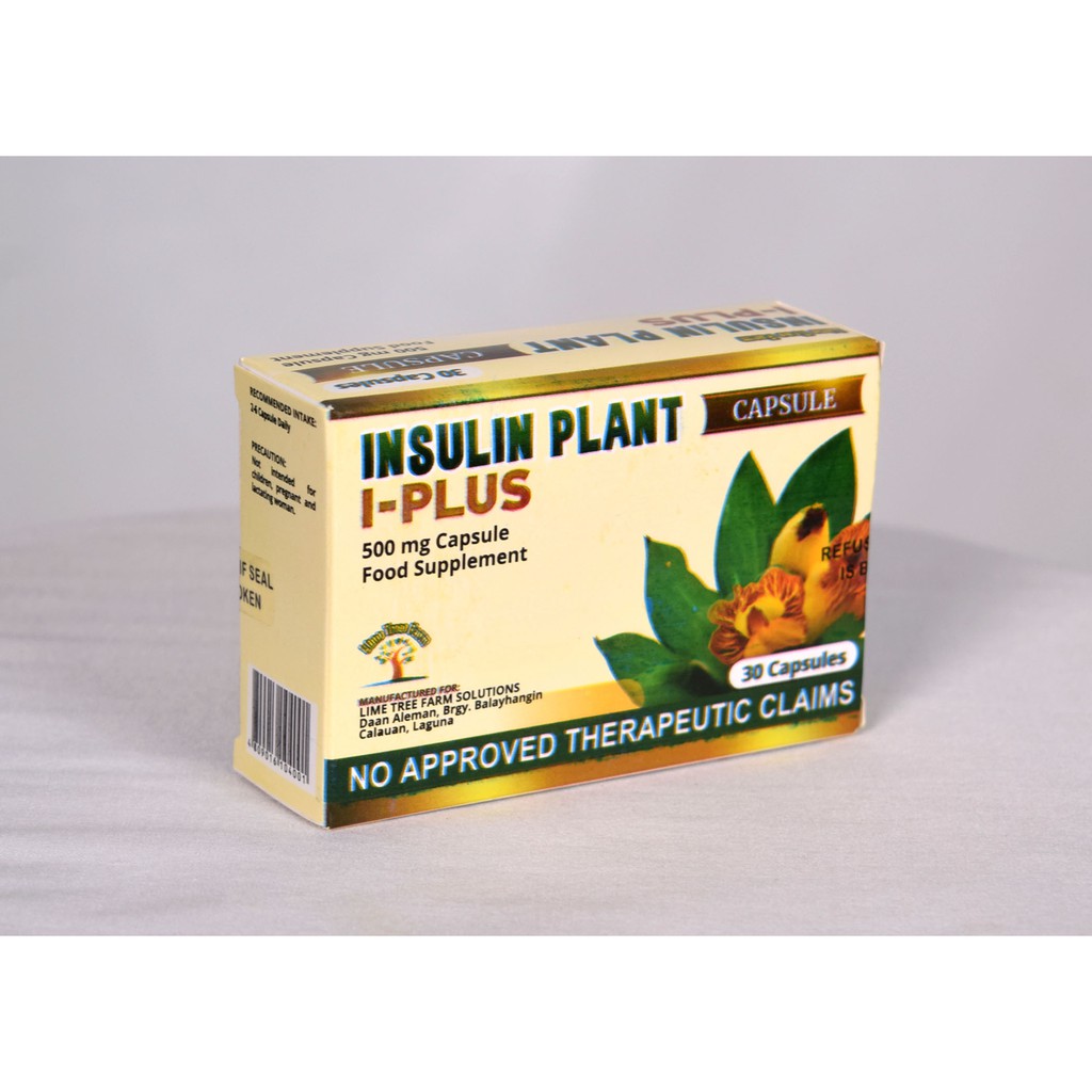 I-Plus Insulin Plant Capsule 500 mg - Expiry Jan. 2022 | Shopee Philippines