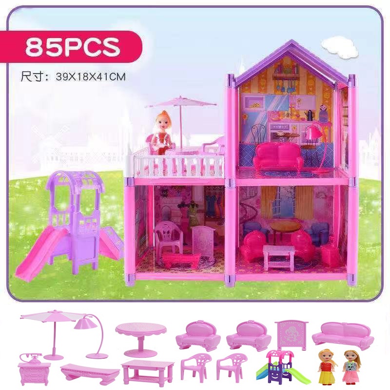 LzXN Dream mansion Barbie doll villa set princess house castle big gift box  simulation room toy chil | Shopee Philippines