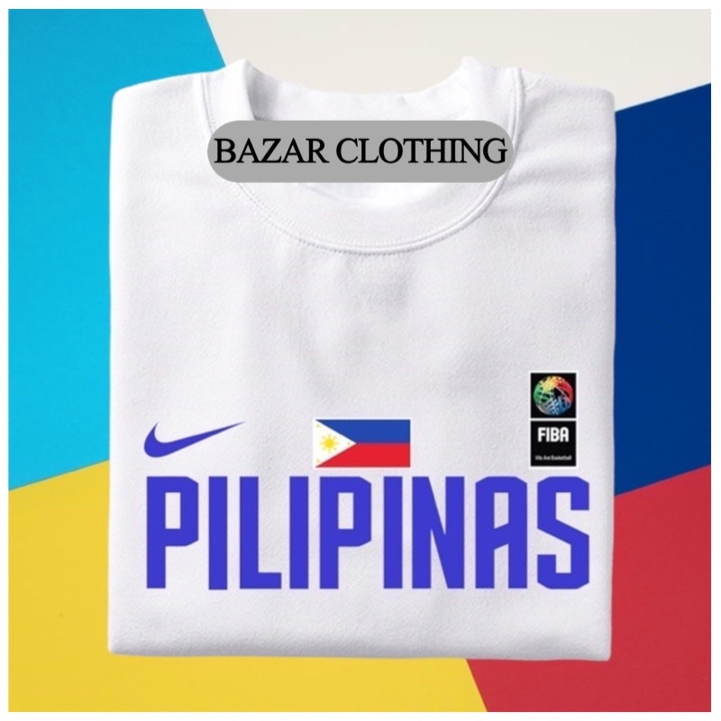 PILIPINAS FIBA CUSTOMIZED SHIRT T-SHIRTS UNISEX M/W | Shopee Philippines