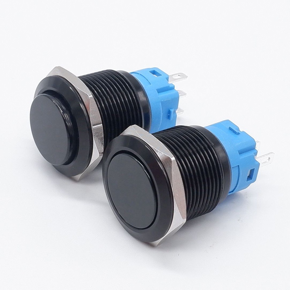19mm Momenary/Latching Alumina metal latching fixed button switch ...