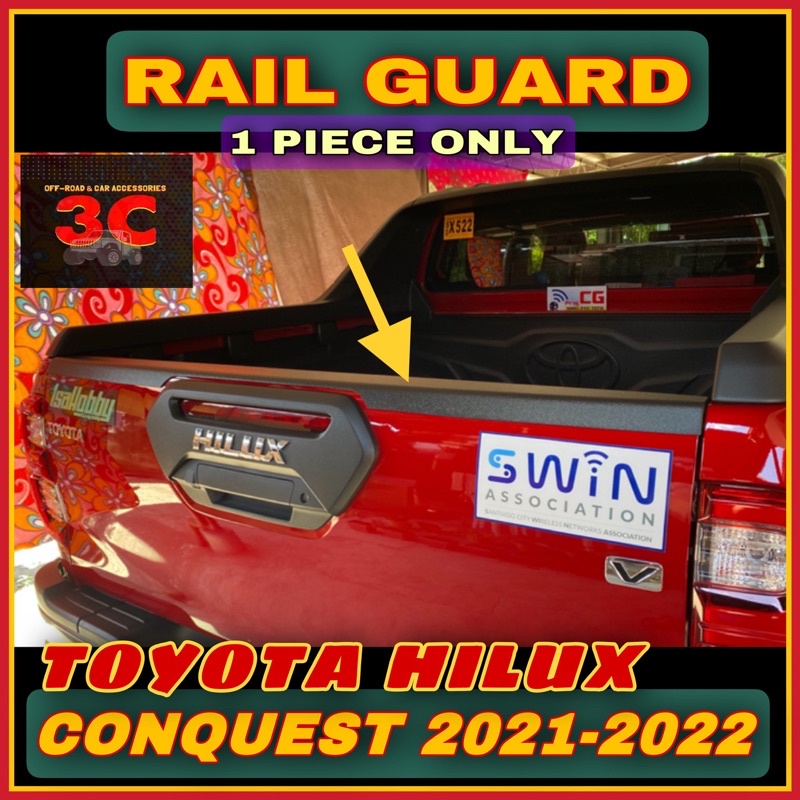 TOYOTA HILUX CONQUEST/GR SPORT 2021-2025 RAIL GUARD (1 PC ONLY ...