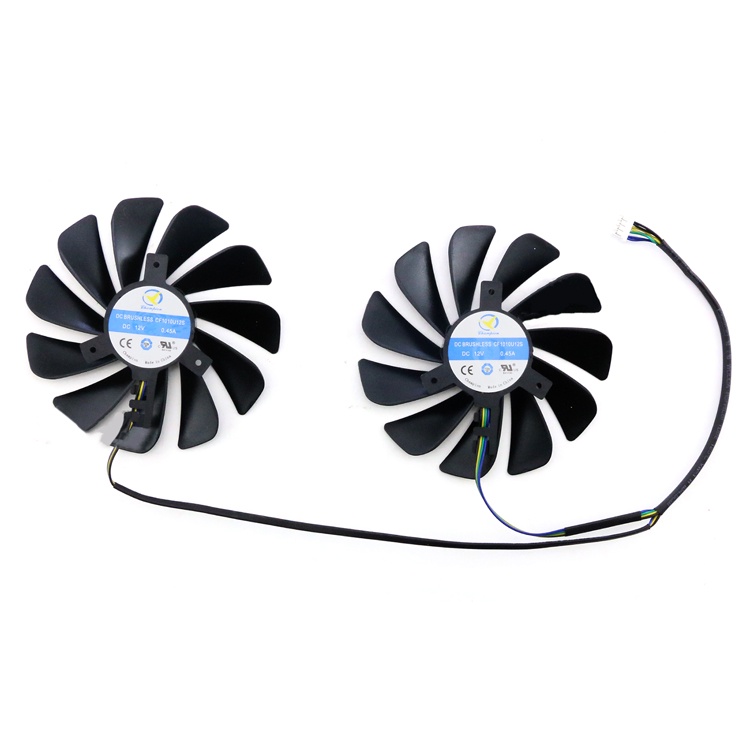 Replacement Cooling Fan Fans for POWERCOLOR RX 5700XT 5700 5600XT Red ...