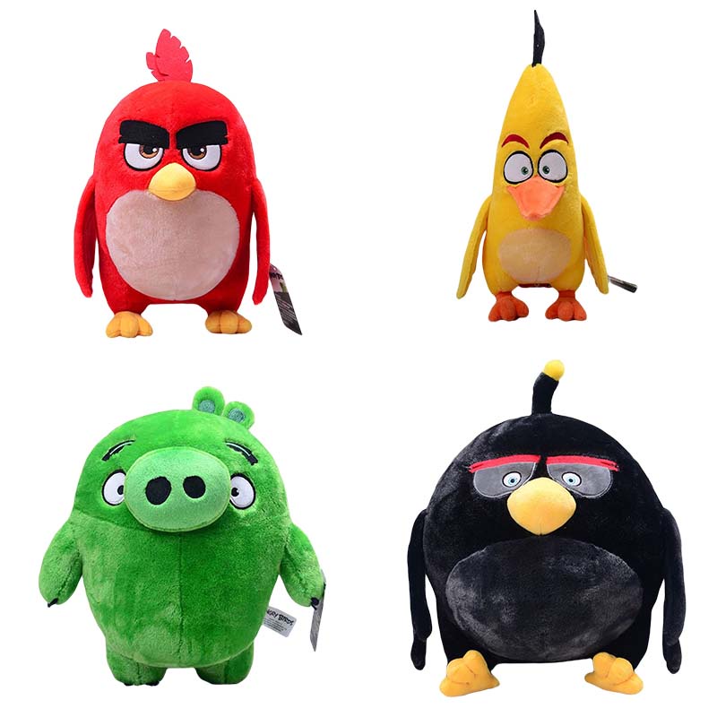 15cm Cartoon Angry Cute Birds Plush Toy Bird Chuck Leonard Bomb ...