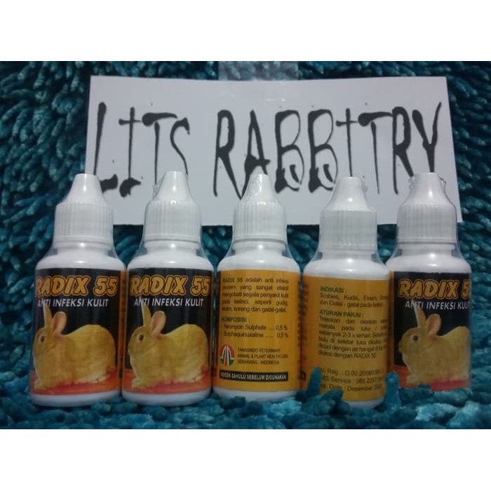 Radix 55 Anti Infection Of Rabbit Scabies Wounds | Shopee Philippines