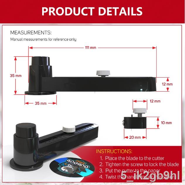 Plastic Circle Cutter For Button Pin Making , Cutting Size Adjustable