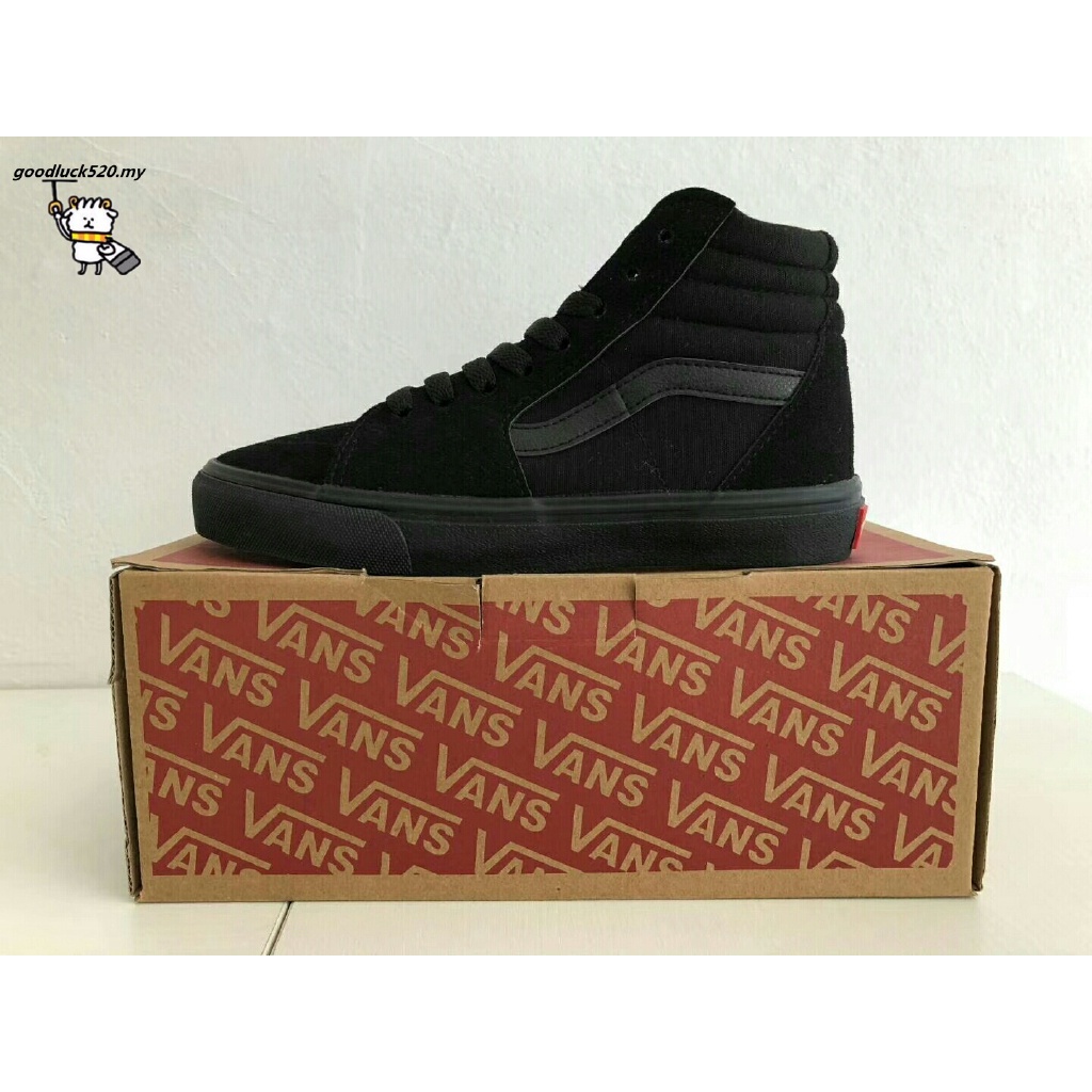 2022 Gurranted Vans High Tops High Cut Black Warrior Vans Shoes