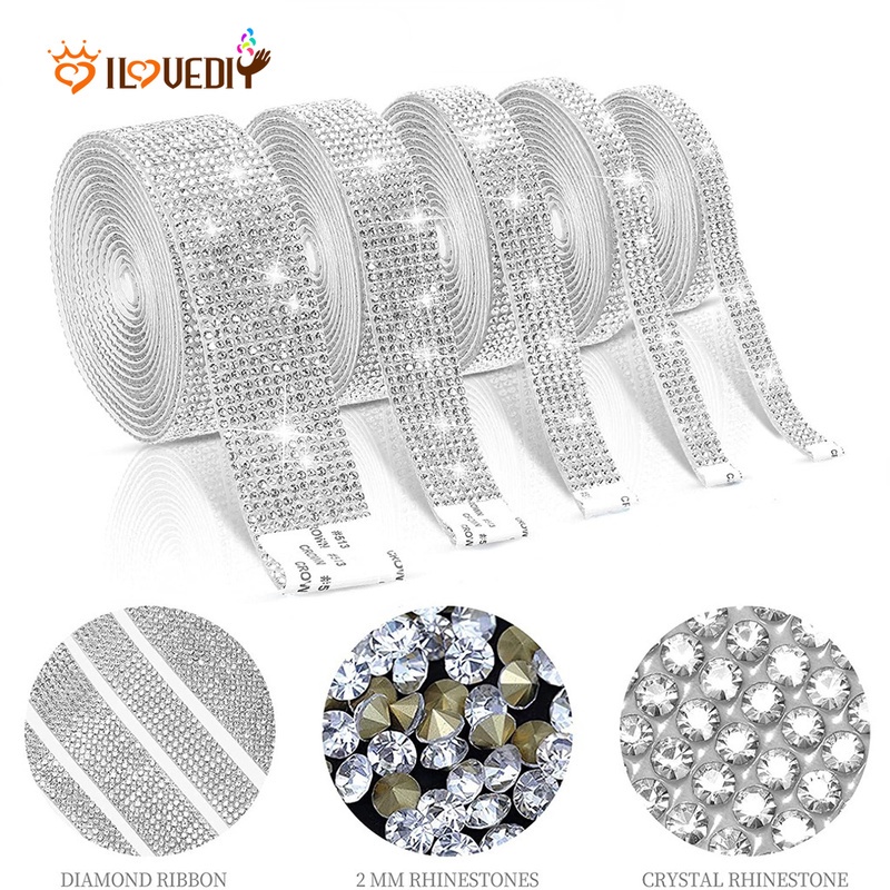 Multipurpose Self Adhesive Rhinestone Sticker/ Glitter Diamond Crystal ...