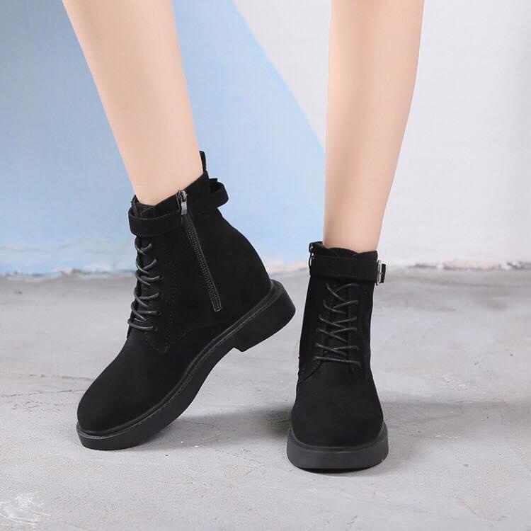 #825 New Arrivals Korean Ladies Boots suede fashon style black high-top ...