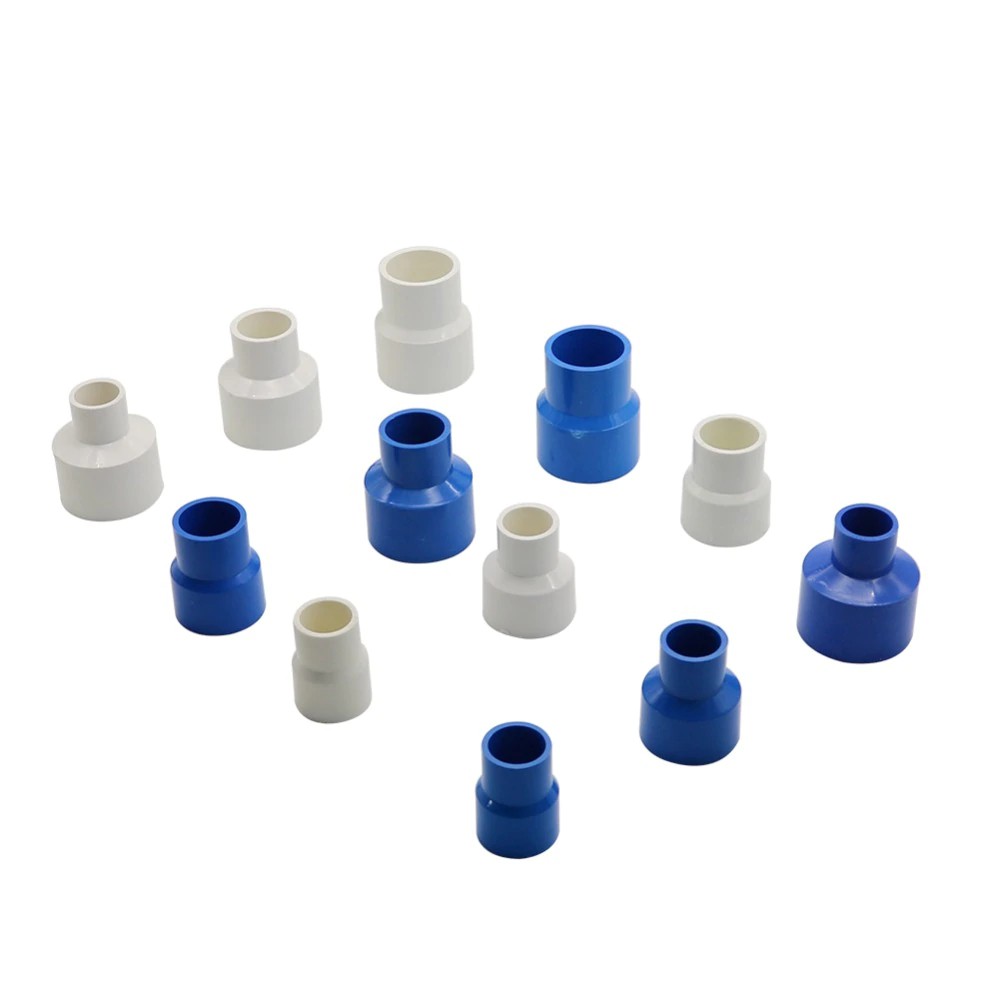 20/25/32/40 mm PVC Straight Reducing Connector Pipe Adapter White/Blue ...