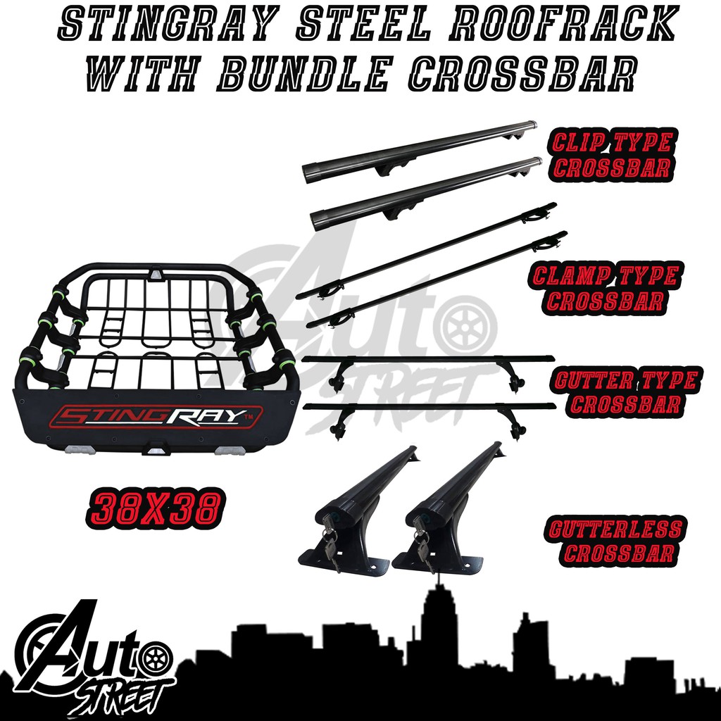 38x38 StingRay Universal Car Steel Rack Roof Carrier Offroad Design ...