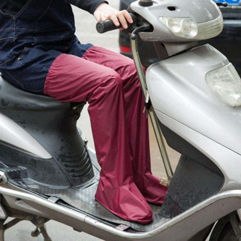 Long Thick Motorcycle Rain Boot Shoes Covers Waterproof Adjust Tightness Nonslip Riding Outdoor