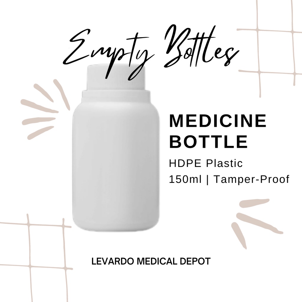 150ml Tamper Proof Medicine Bottle (HDPE) Shopee Philippines