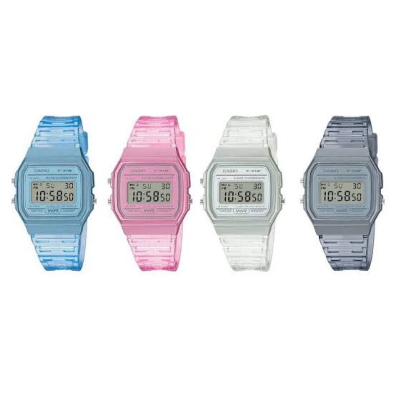 Casio f91w jelly hot sale