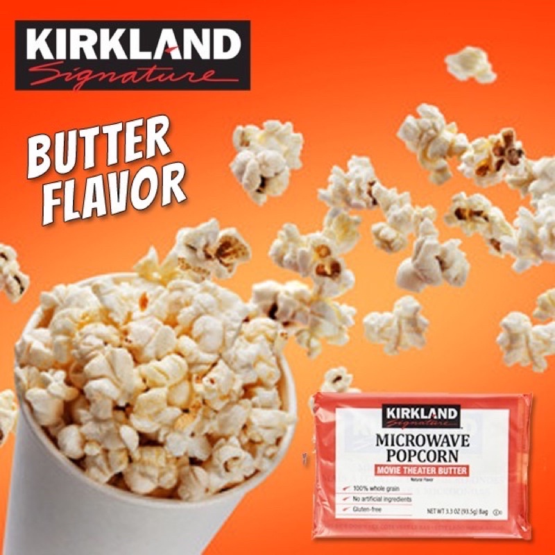 KIRKLAND Microwave Popcorn Movie Theater Butter (PER PIECE) Shopee