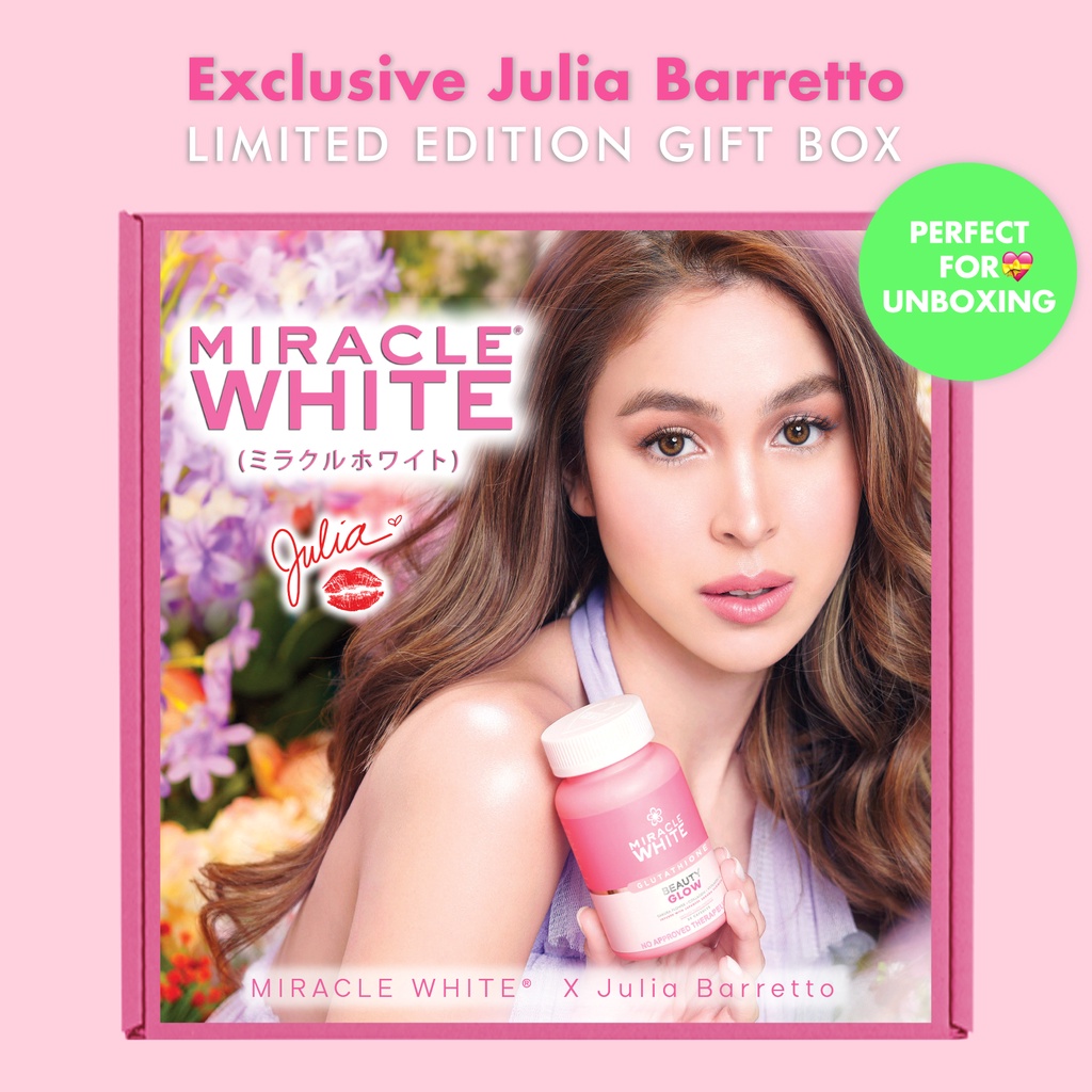 JULIA BARRETTO X MIRACLE WHITE GIFT BOX (BOX ONLY) | Shopee Philippines
