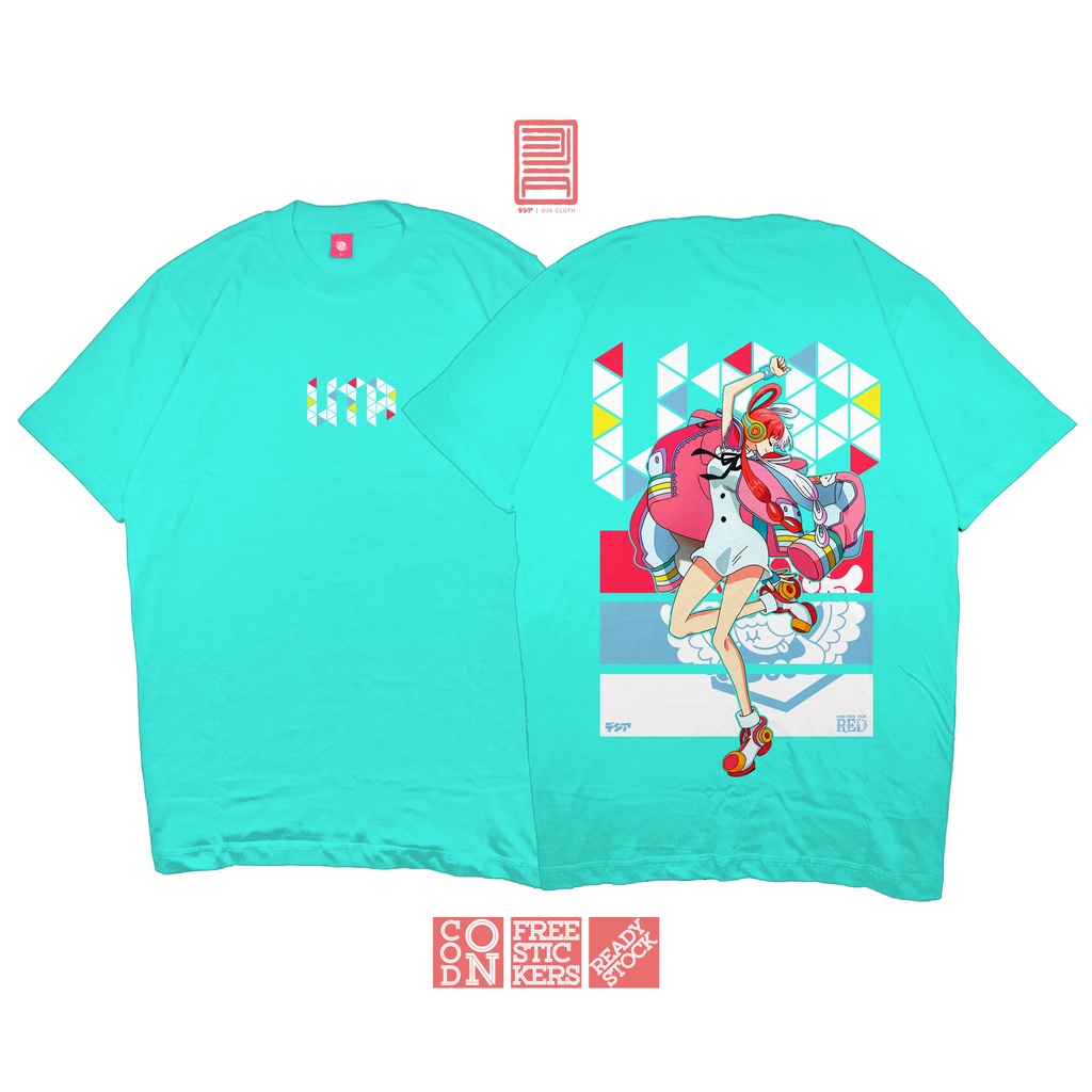 UTA ONE PIECE FILM RED SHANKS RED HAIR PIRATES T-Shirt Anime Manga