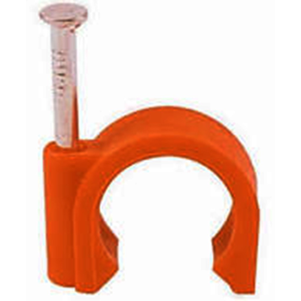 PVC CLAMP ORANGE WITH NAIL 1/2" ( TINGI 5 PIECES ) Shopee Philippines
