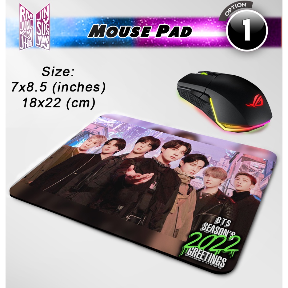 BTS mouse pad 2022 / BTS seasons 2022 greetings | Shopee Philippines