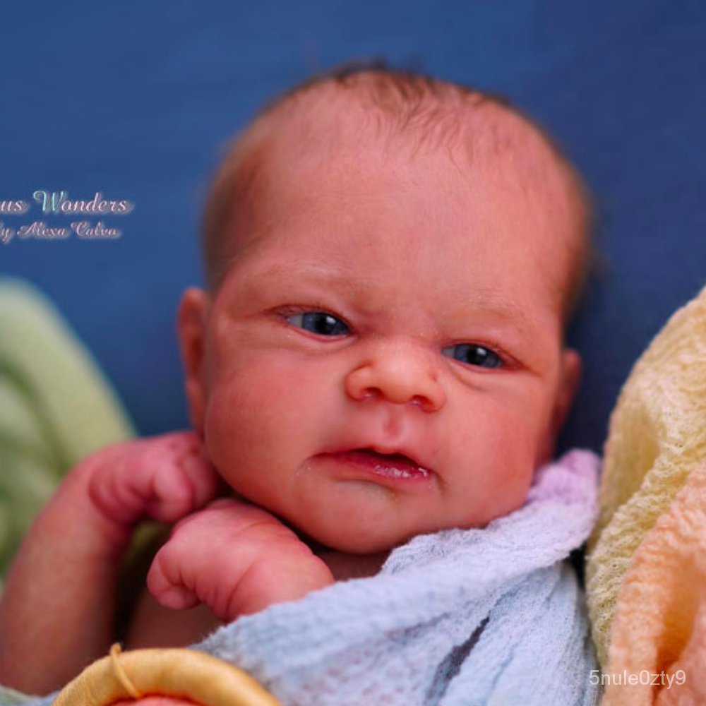 New 17inch Reborn Doll Kit Elijah Unpainted Vinyl Molds Unfinished Doll Parts Blank Reborn Doll