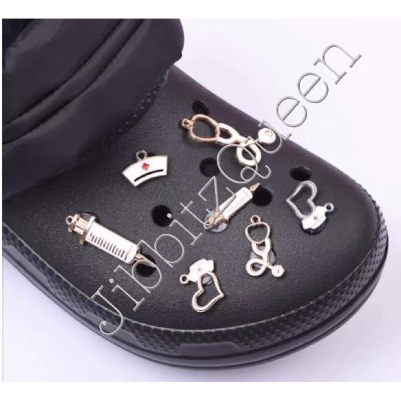 metal medical jibbitz for crocs high quality with tag and logo Shopee