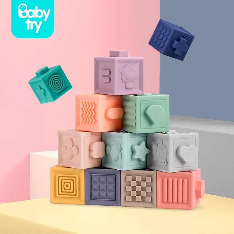 12pcs 3D Soft building blocks baby puzzle sound ball | Shopee Philippines