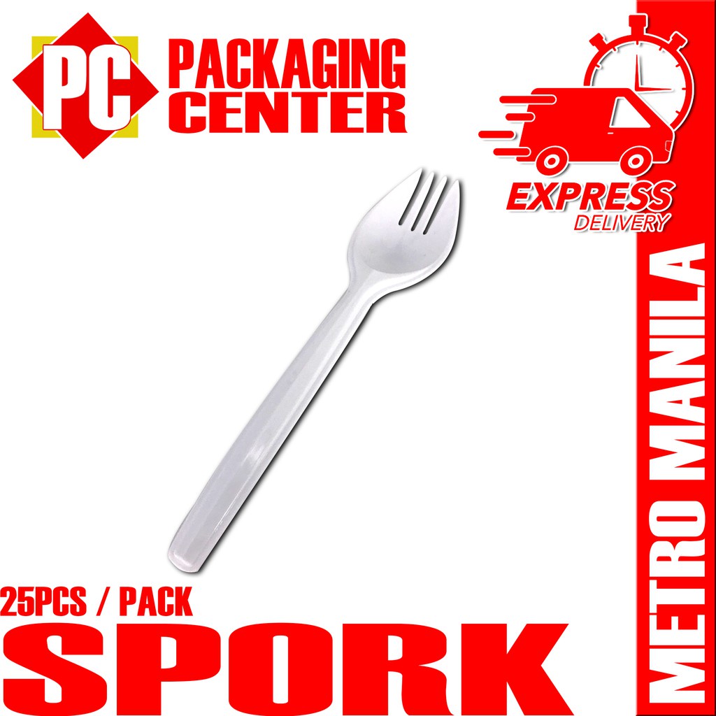 Spork by 25pcs per pack (METRO MANILA SHIPPING CODE) Shopee Philippines
