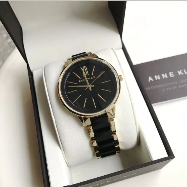 Anne klein cheap watch black