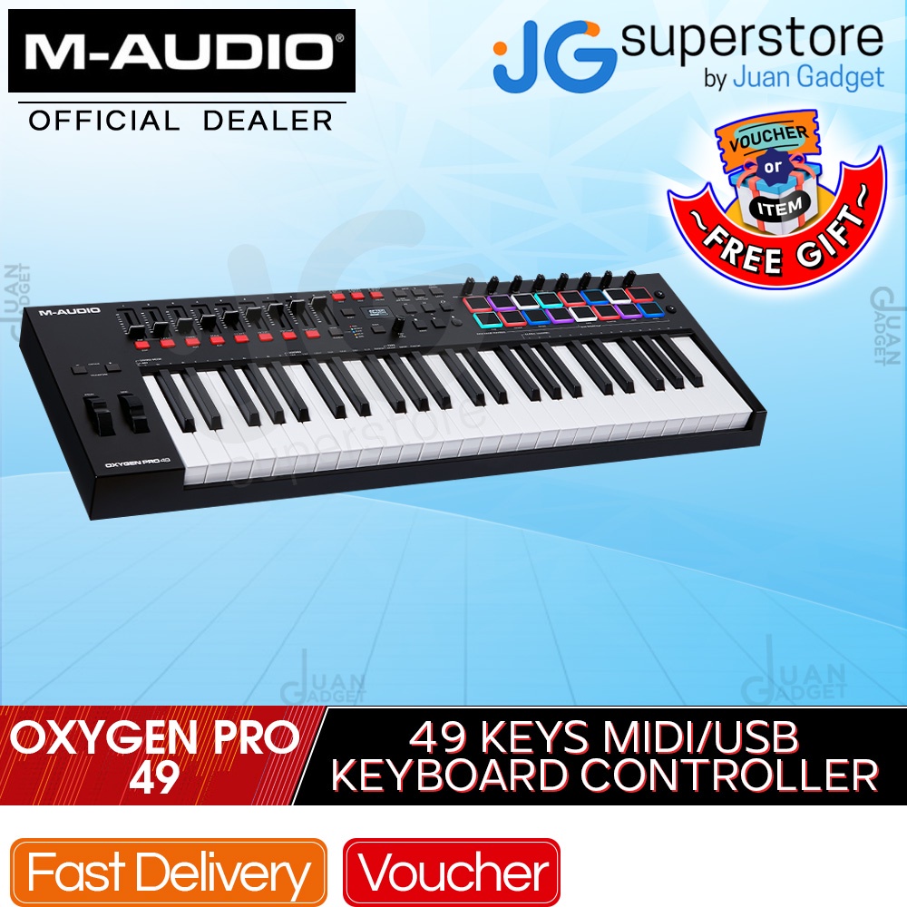 M-Audio Oxygen Pro 49 Powerful, 49-key USB Powered MIDI Controller ...