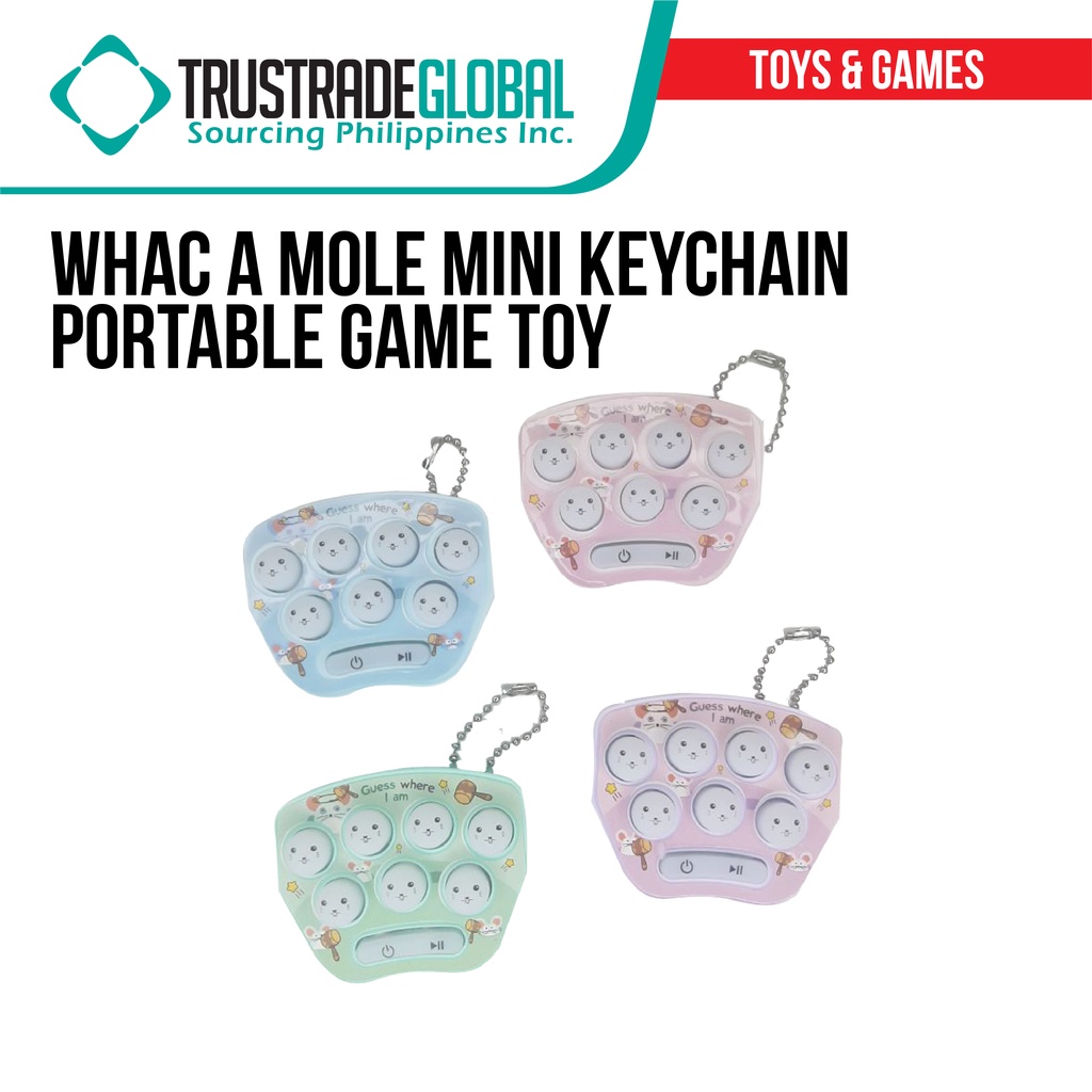 Whac a Mole Mini Keychain Portable Handheld Game / Fidget Toy | Shopee ...