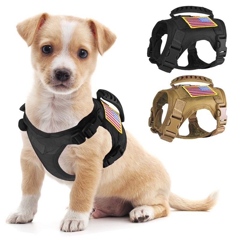 Dog Cloth Tactical Pet Vest Small Cat Harness Military Hunting Shooting ...