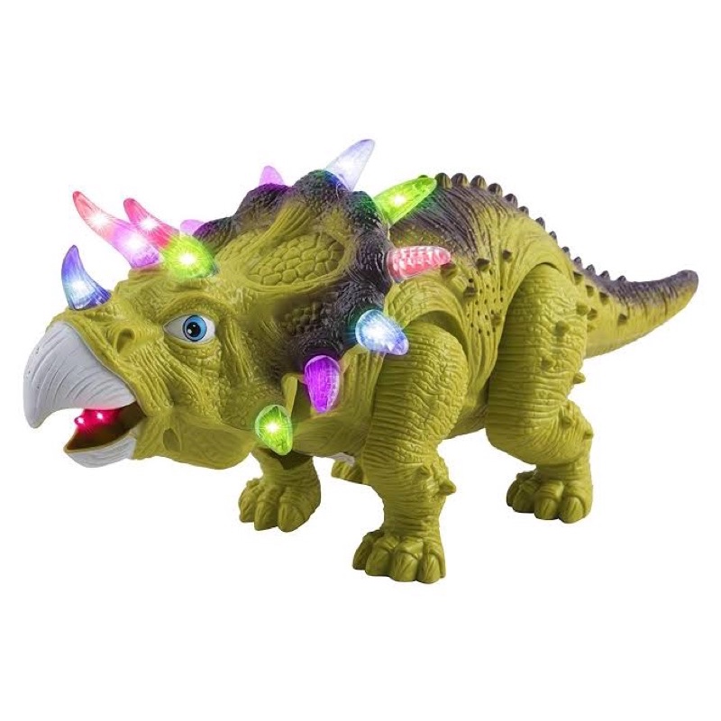 Walking best sale triceratops toy