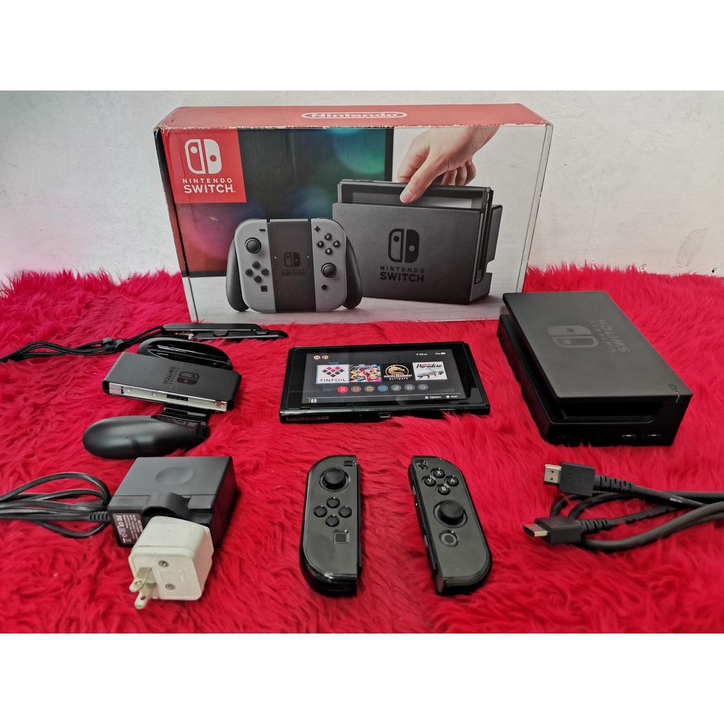 NINTENDO SWITCH V1 COMPLETE SET!!