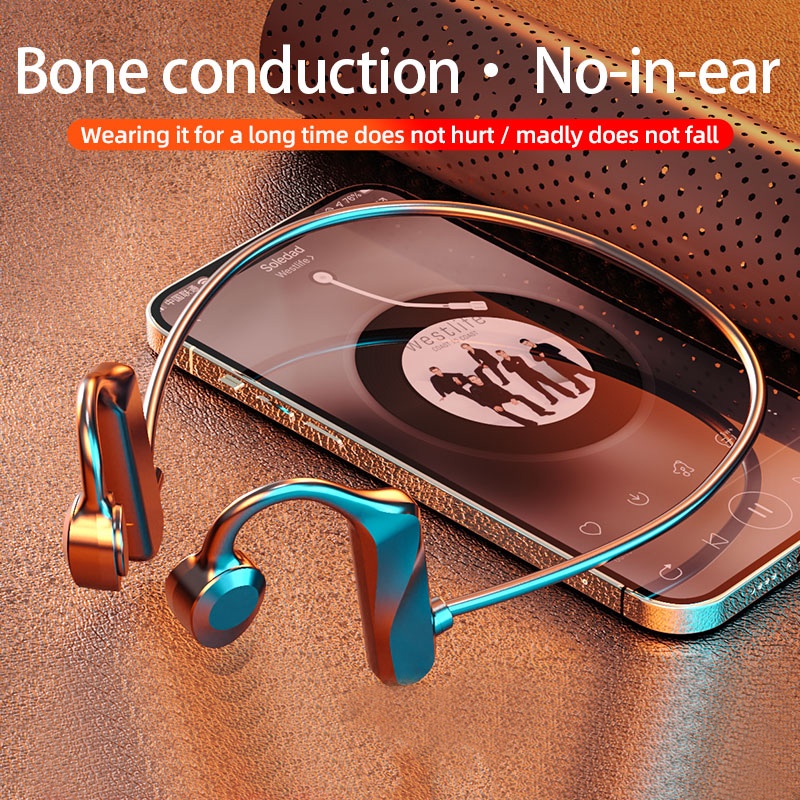 K69 Bone Conduction Headphones Wireless Bluetooth Earphone With