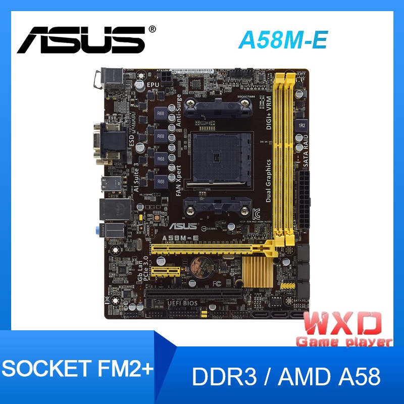 FM2+ Motherboard ASUS A58ME/K/F DDR3 Motherboard AMD A58 32GB PCIE 3.